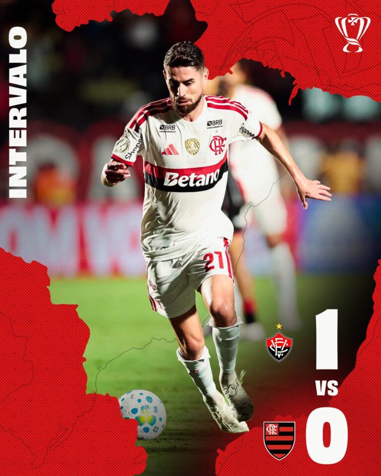 Vitória domina, vence Flamengo por 2 a 0 e avança na Copa do Brasil
